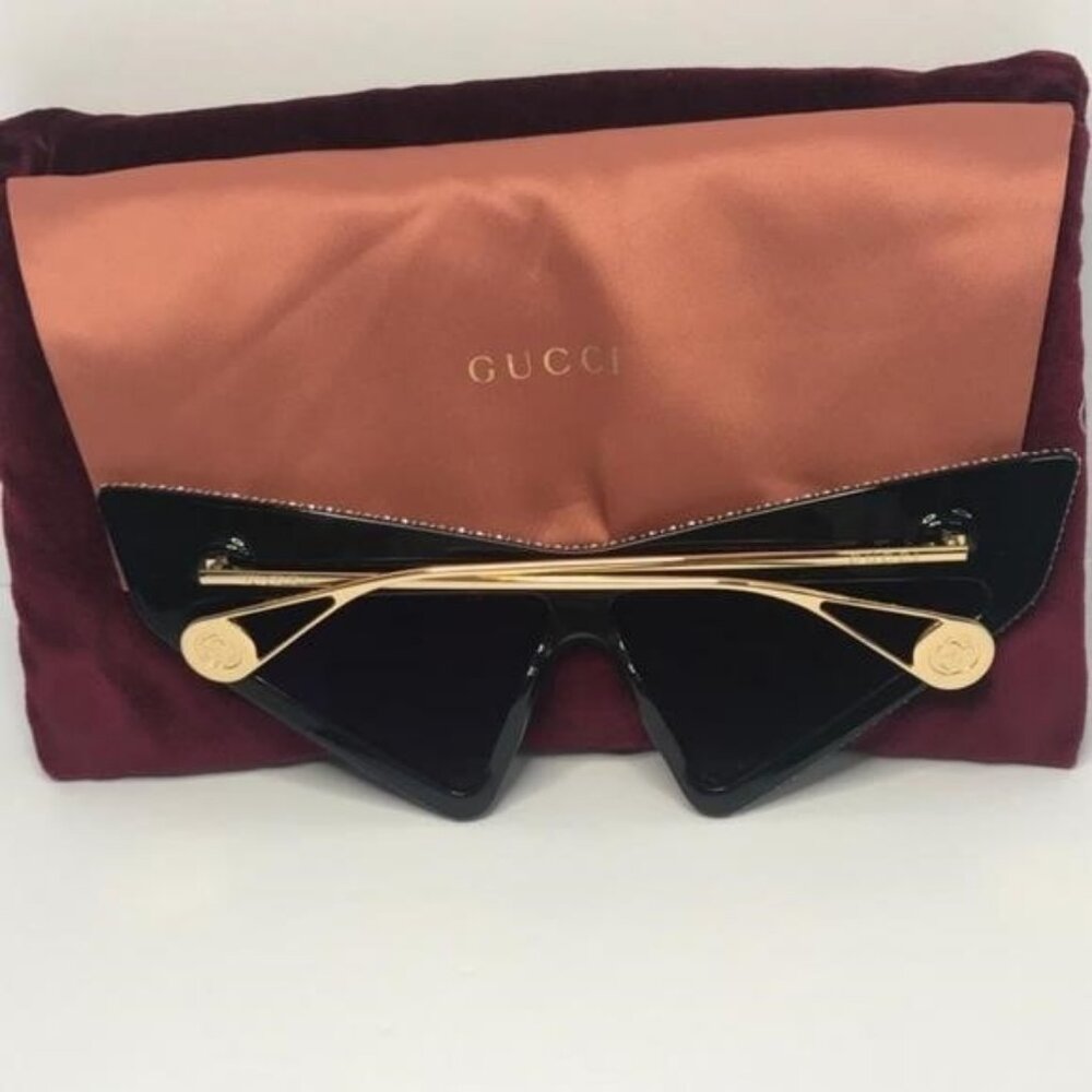 New 💯 Original Gucci Brown Geometric Ladies Sunglasses GG0430S 002 70 - Picture 5 of 16